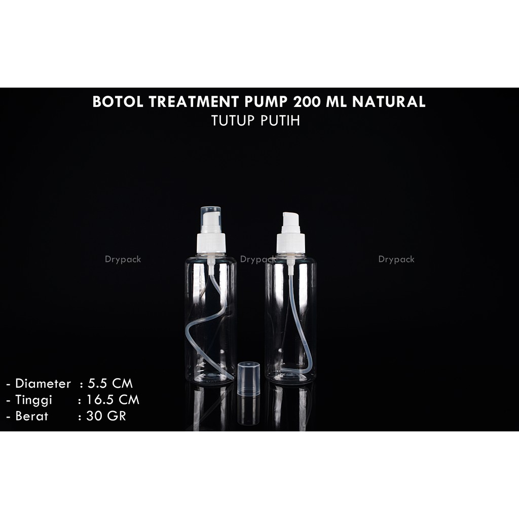 Jual Botol Treatment Pump Ml Natural Tutup Putih Shopee Indonesia