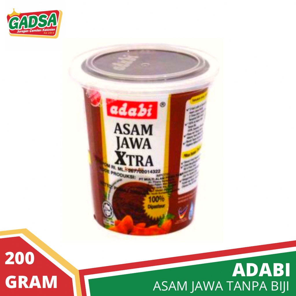 Jual Asam Jawa Tanpa Biji Adabi Tamarind Seedless Asem Jawa Kemasan