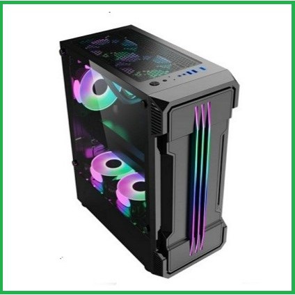 Jual Casing Simbadda BattleGround 08 ATX MATX Tempered Glass Gaming