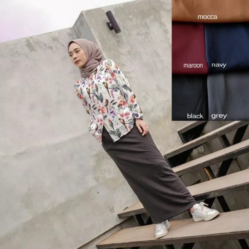 Jual ROK SPAN SCUBA PREMIUM ROk KERJA WANITA Shopee Indonesia