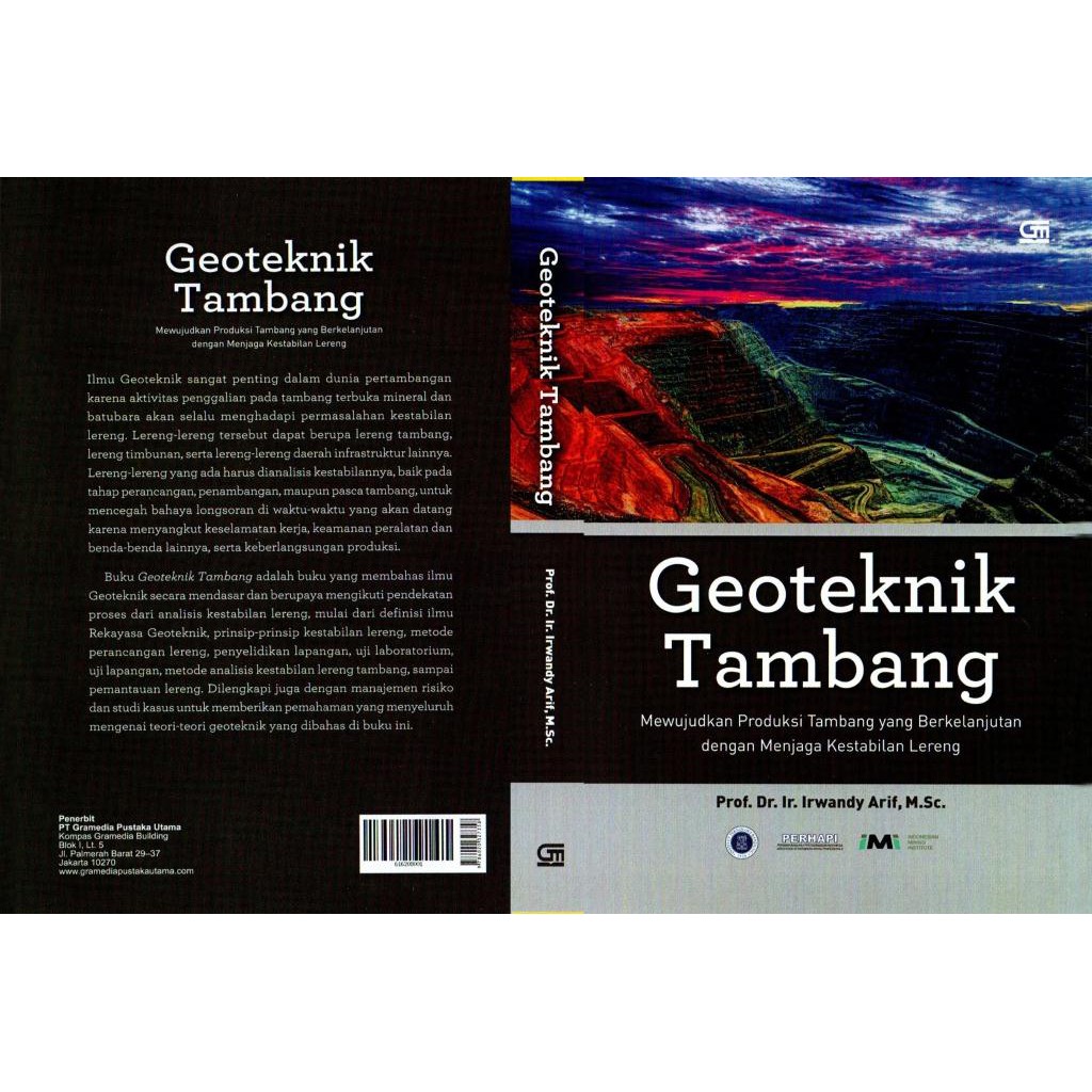 Jual Buku Geoteknik Tambang Prof Dr Ir Irwandy Arif Shopee Indonesia