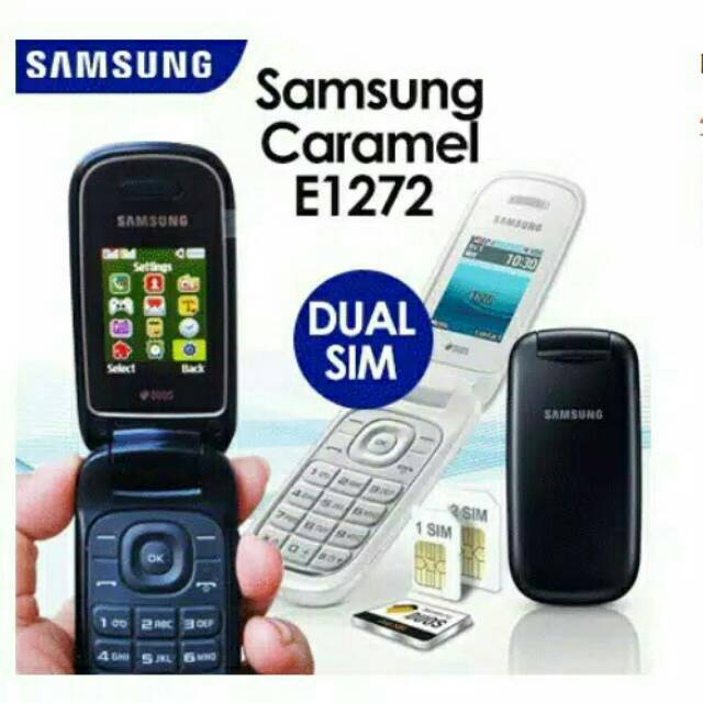 Jual Samsung Lipat Flip Caramel GT E1272 Samsung Murah Hp New Bisa