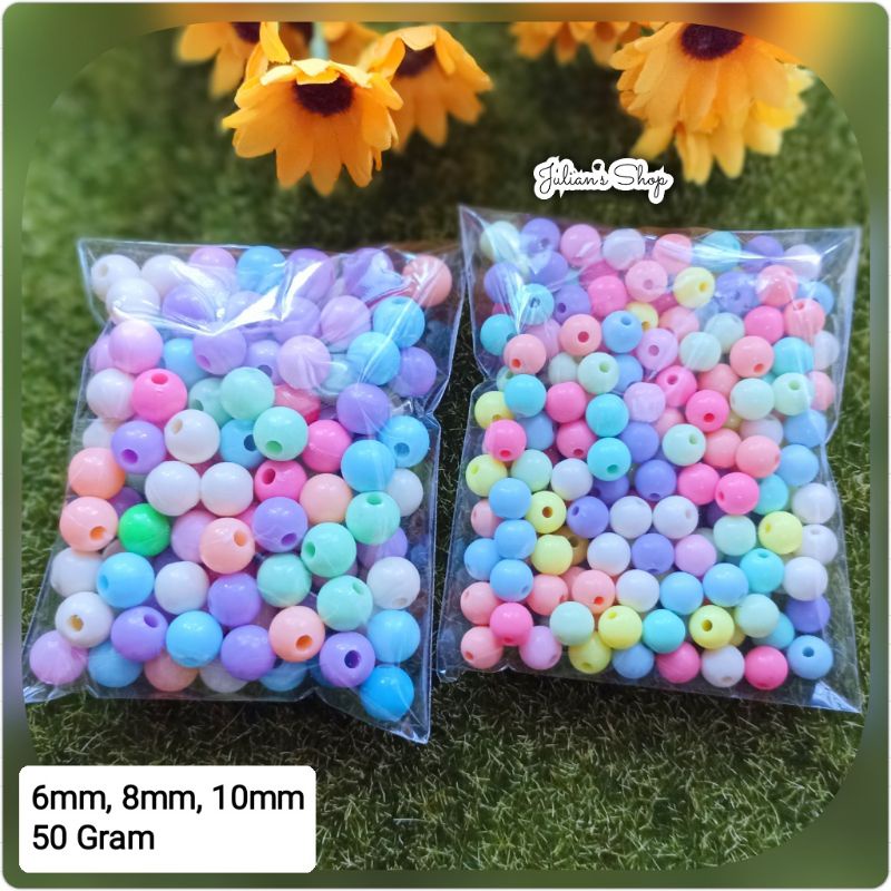 Jual Gram Manik Mote Susu Pastel Premium Mm Mm Mm Shopee