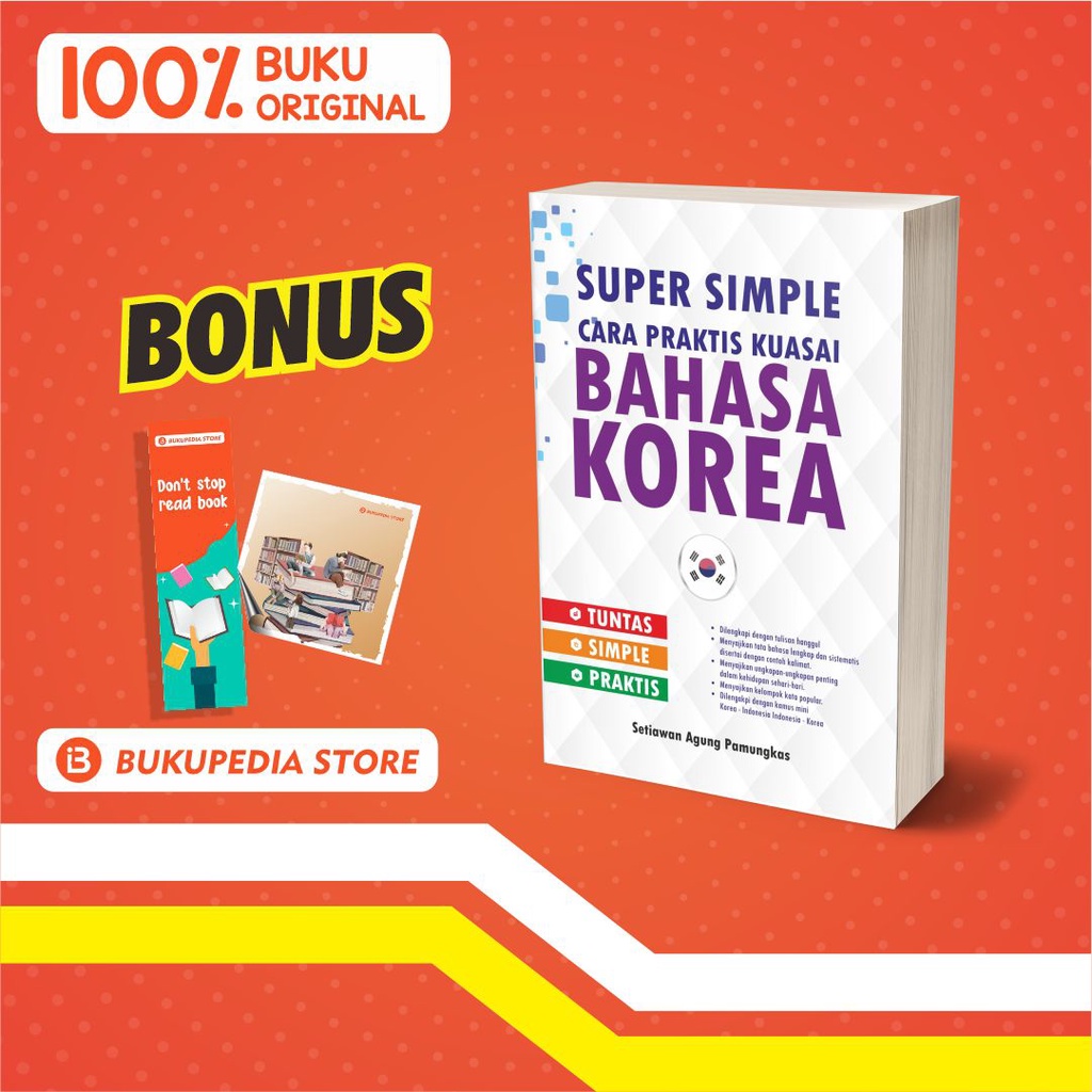 Jual BUKU BAHASA KOREA SUPER SIMPLE CARA PRAKTIS KUASAI BAHASA KOREA