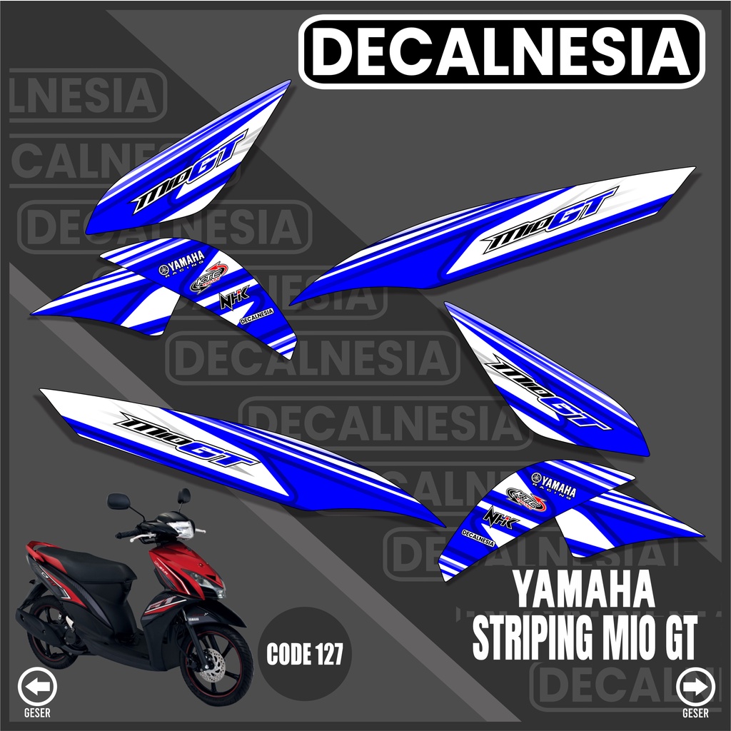 Jual Stiker Striping Mio Gt Sticker Motor Yamaha Simple Variasi Decal