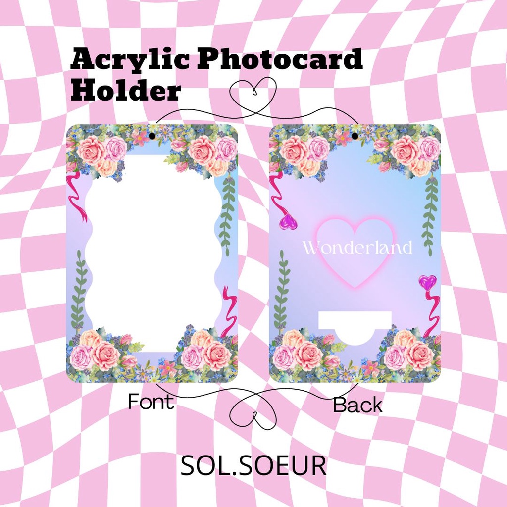 Jual AKRILIK HOLDER ACRYLIC PHOTOCARD HOLDER BACA DESKRIPSI