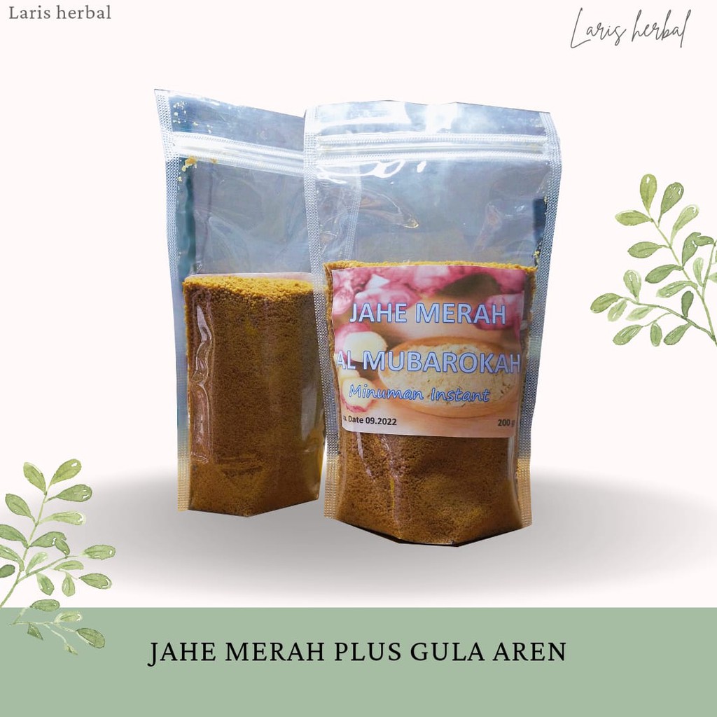 Jual Jahe Merah Plus Gula Aren Organik 200 Gr Shopee Indonesia