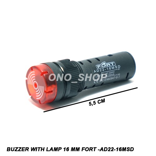 Jual Buzzer With Lamp Mm Fort Ad Msd Shopee Indonesia