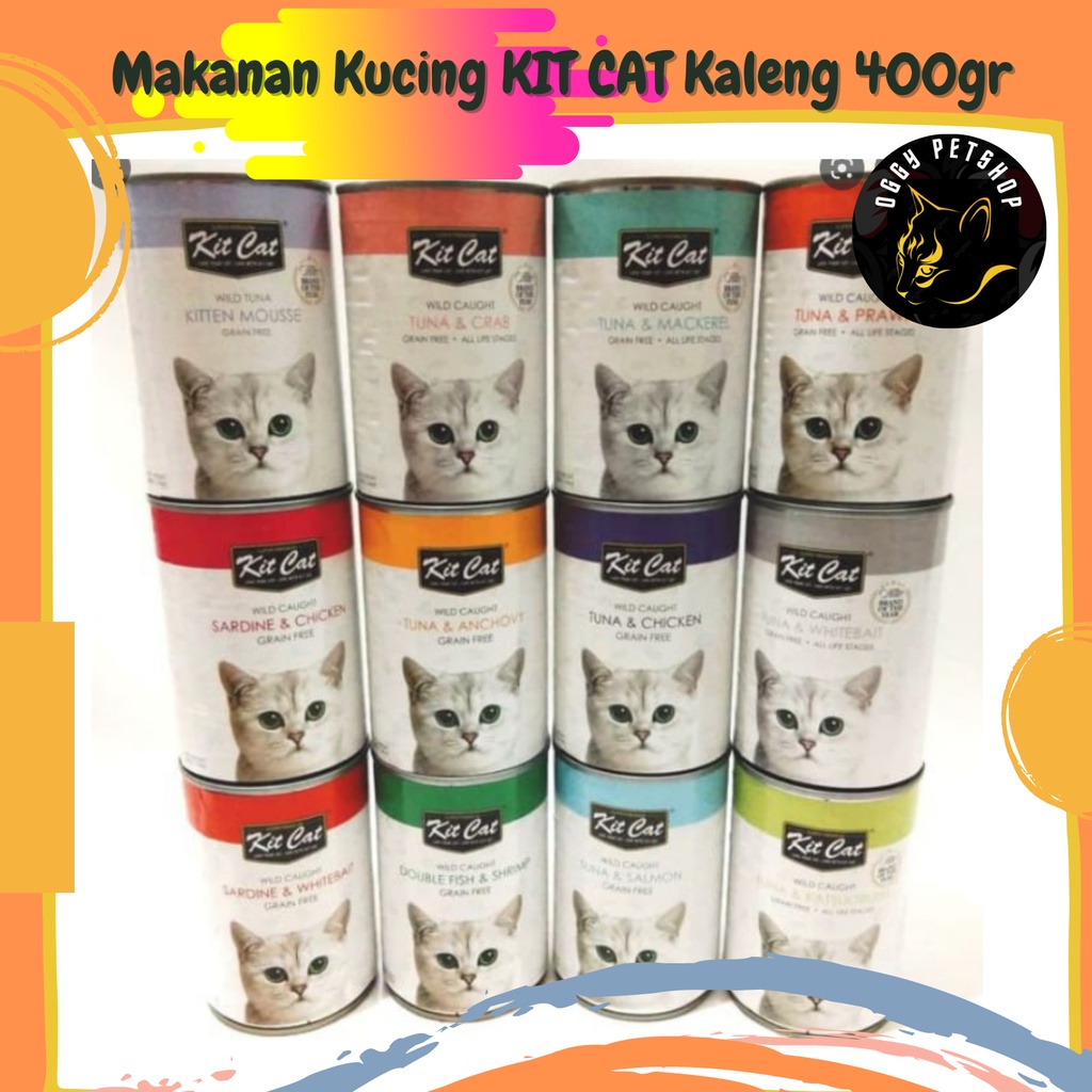 Jual Makanan Kucing KIT CAT Kaleng 400 Gr Wet Food Kit Kat 400gr Can