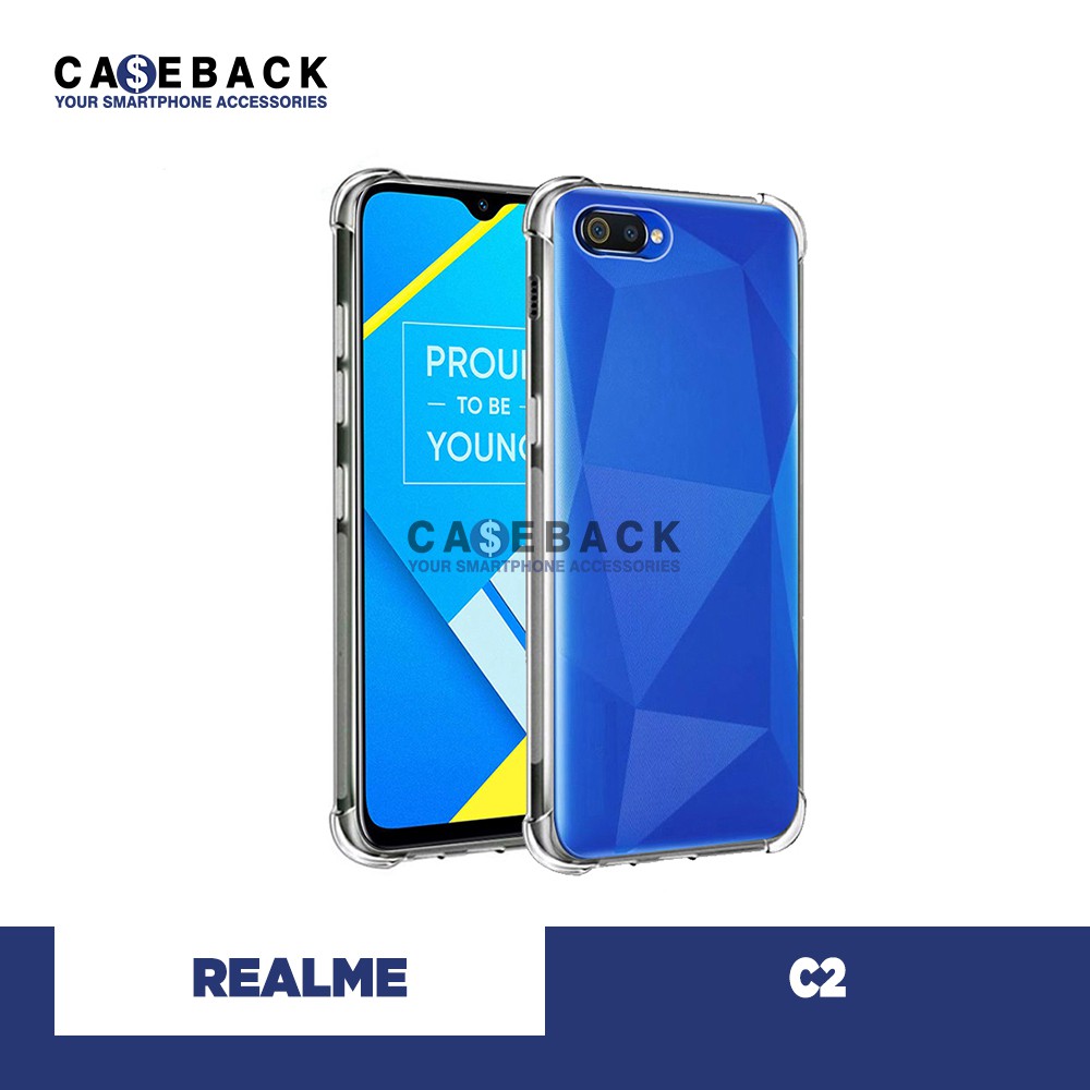 Jual Case Anti Crack Realme C2 Softcase Clear Silicon Anti Shock