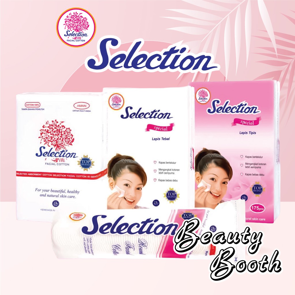 Jual Kapas Selection Facial Cotton Round Kapas Tipis Toner Pembersih