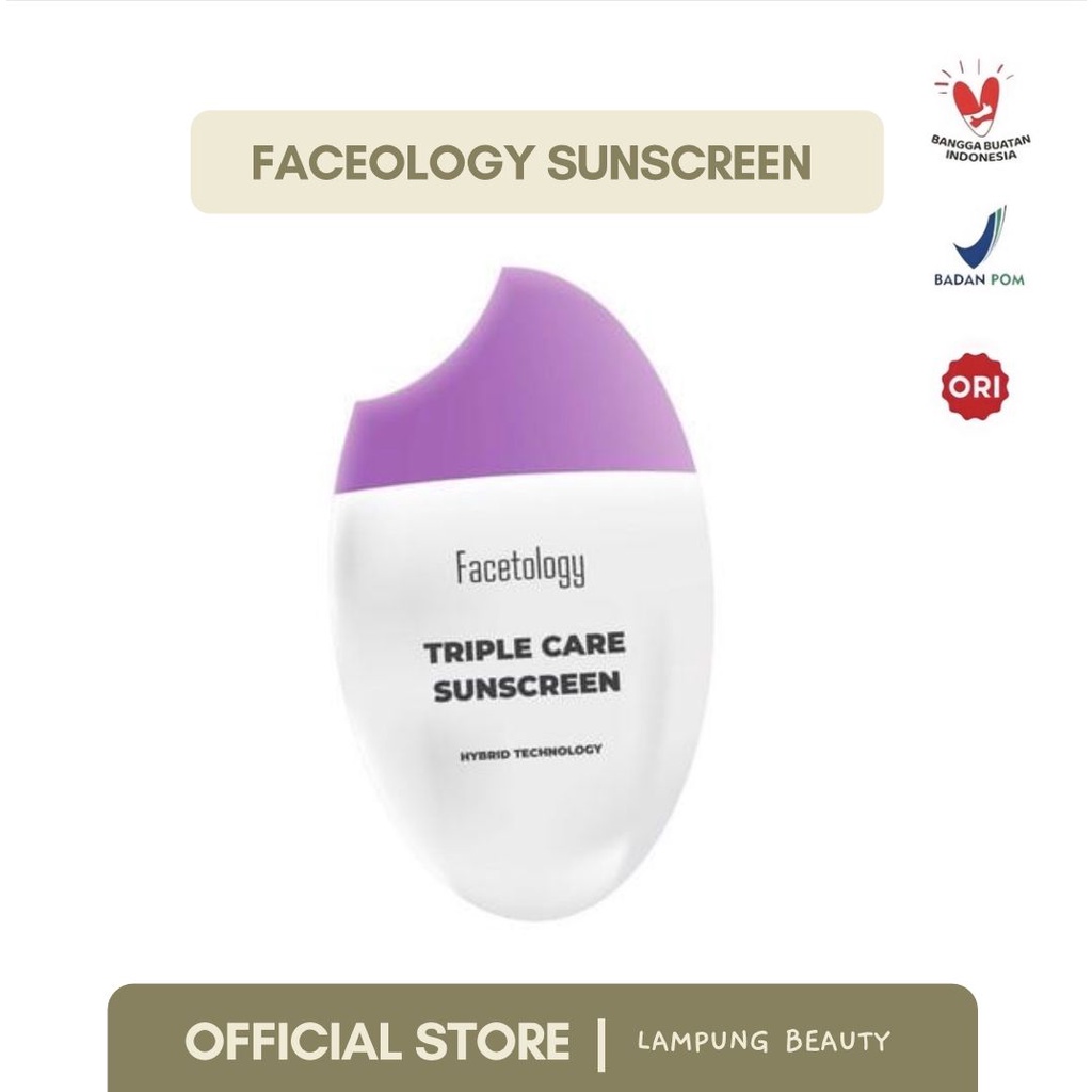 Jual Facetology Triple Care Sunscreen Spf Pa Shopee Indonesia