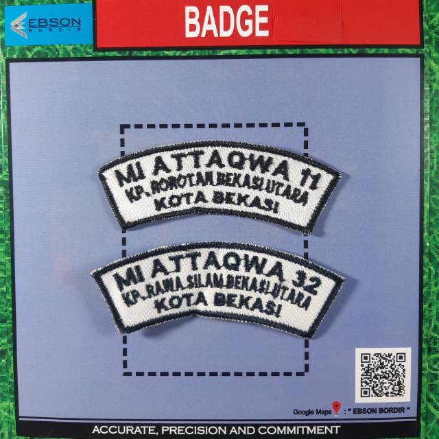 Jual Lokasi Badge Bet Atribut Bordir Logo Sekolah Baris Grosir Custom