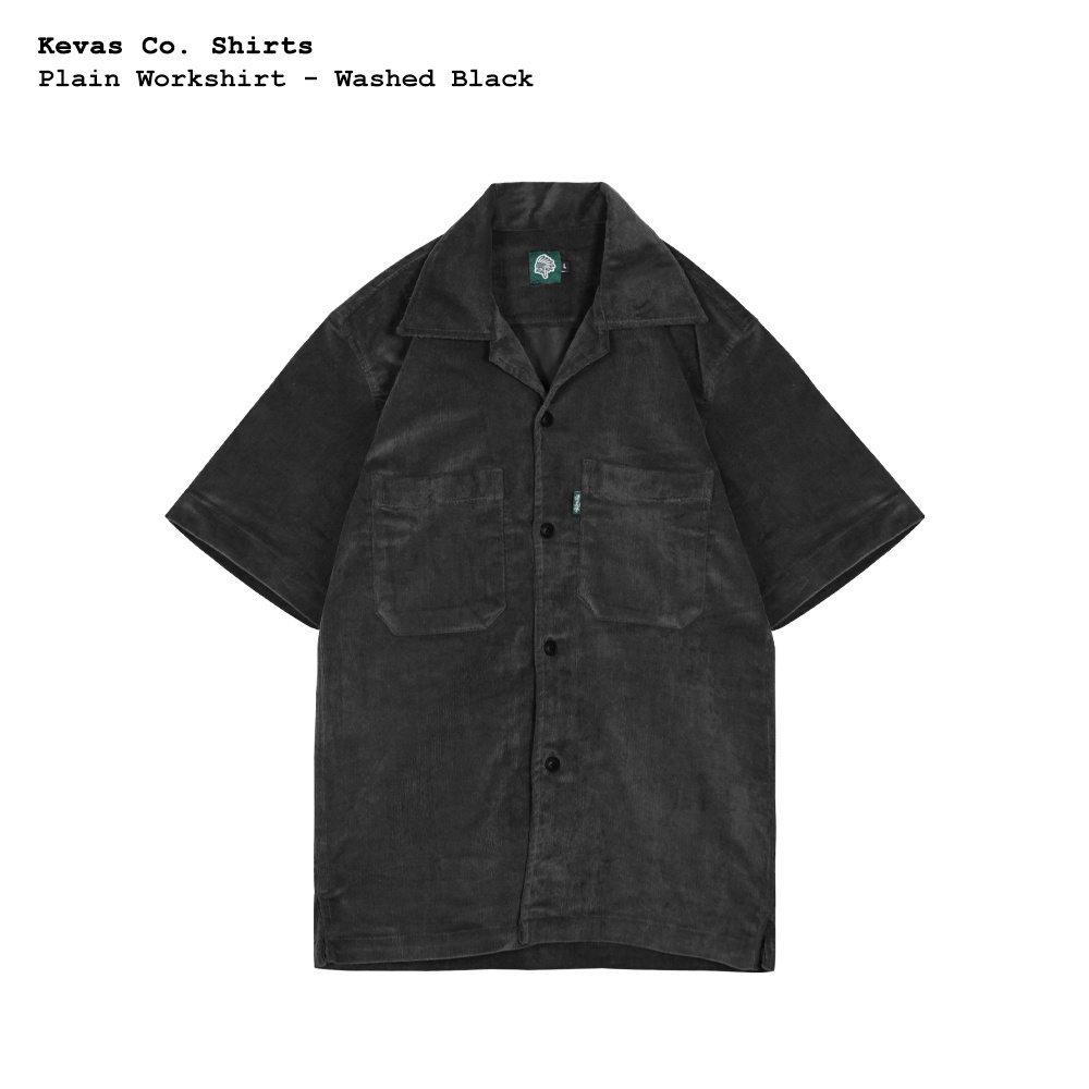 Jual Kevas Plain Corduroy Work Shirt Shopee Indonesia