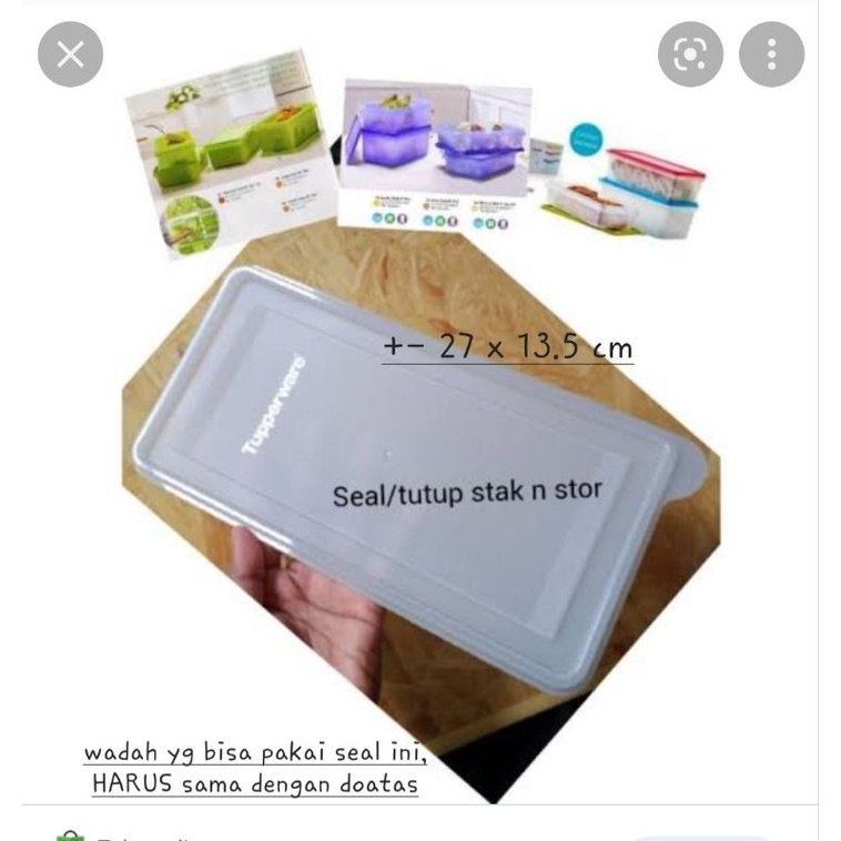 Jual Tupperware Sparepart Seal Tutup Stak N Stor Versi Lama Shopee