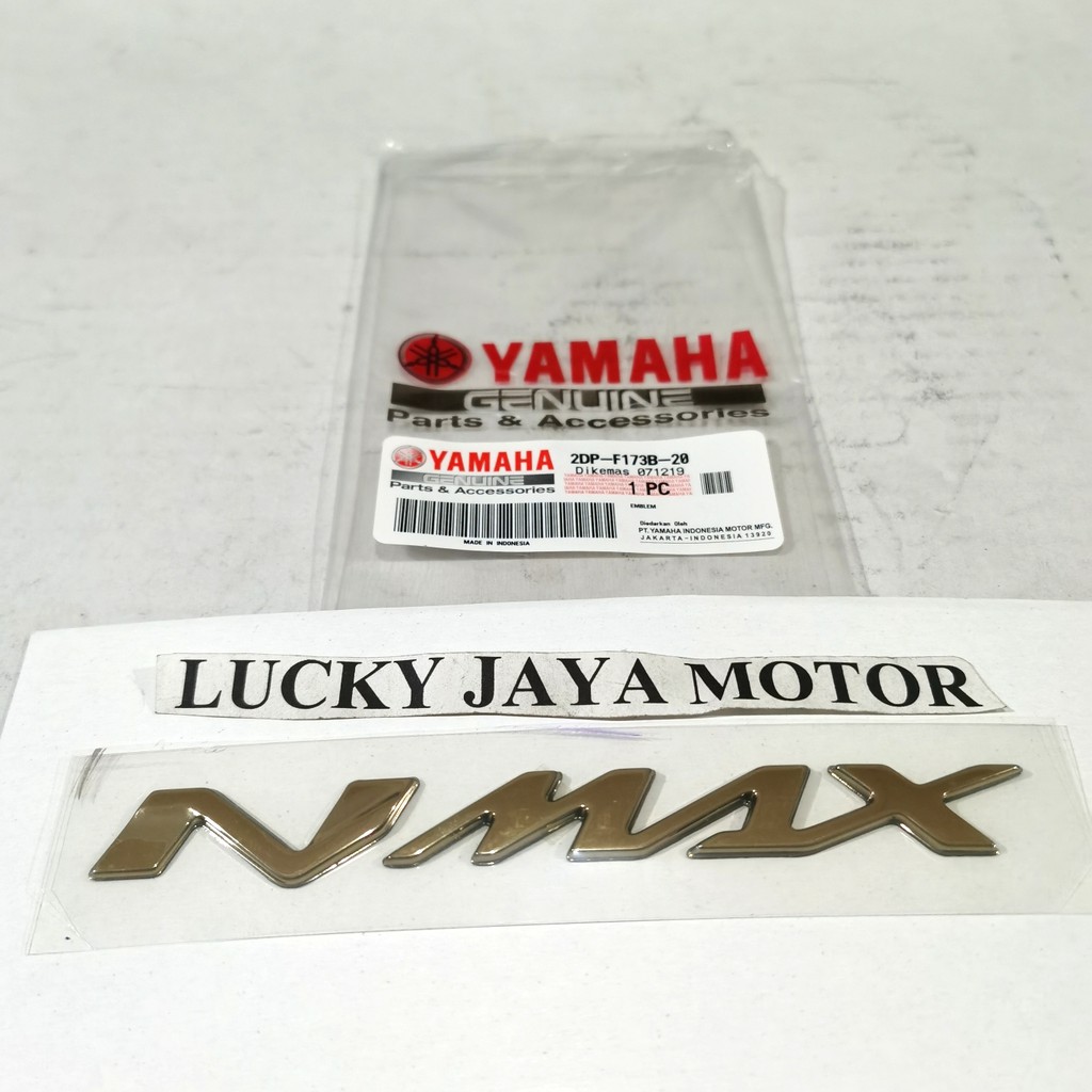 Jual Emblem Sticker Logo Body Nmax N Max Gold Dp F B Original