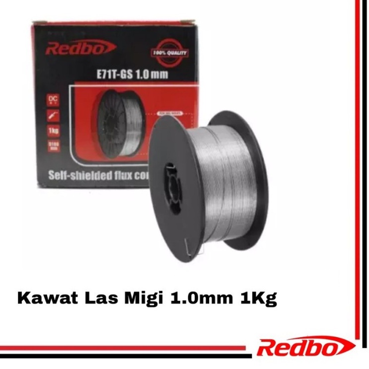 Jual Kawat Las Mig Kawat Flux Core Redbo E71T GS 1mm 1kg Shopee