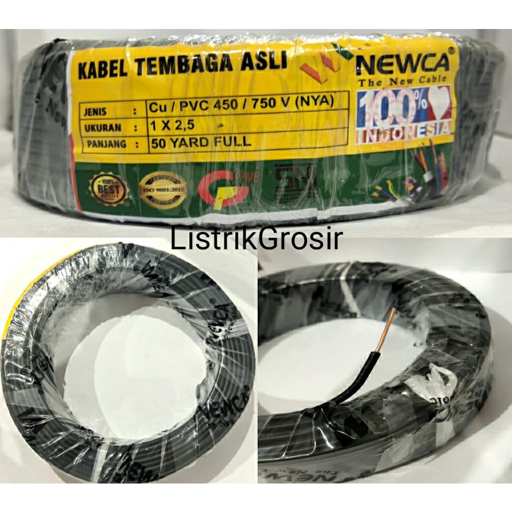 Jual Kabel Engkel 2 5mm Tunggal Newca Suprera NYA 1x2 5 Mm 50y 2 5mm