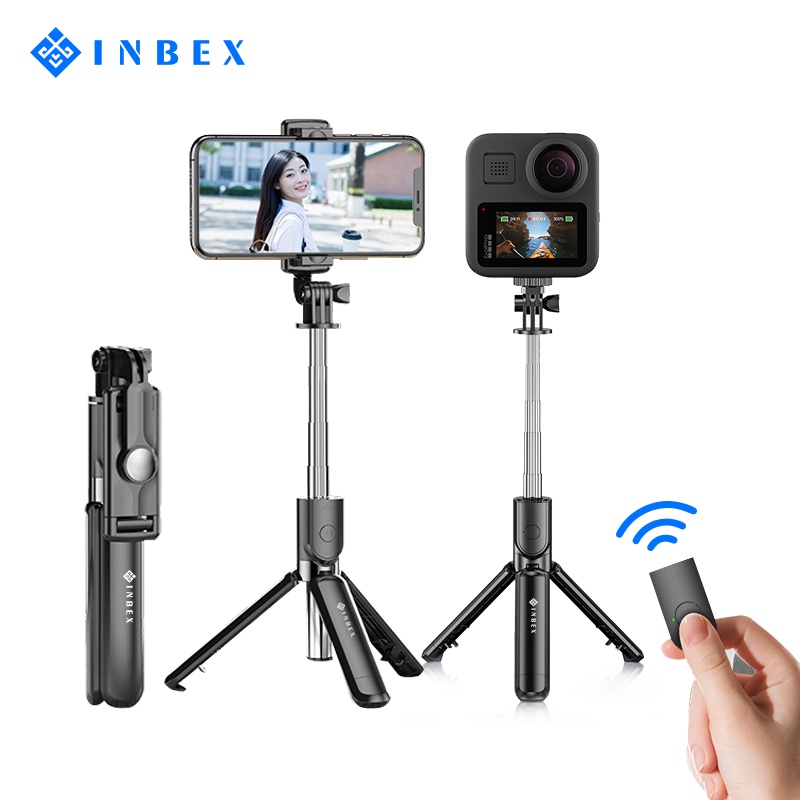 Jual INBEX IB 3 Tongsis Tripod Bluetoothe Remote Selfie Stick Stabil