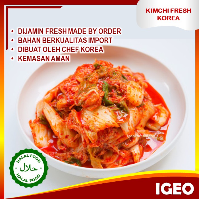 Jual Kimchi Sawi Fresh Gr Asli Korea Lezat Halal Shopee Indonesia