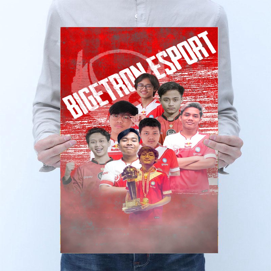 Jual Poster Btr Poster Bigetron Esport Poster Red Aliens Poster