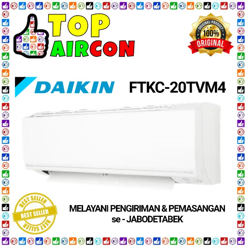 Jual AC DAIKIN FTKC 20 3 4 PK STAR INVERTER PASANG INSTALASI Shopee