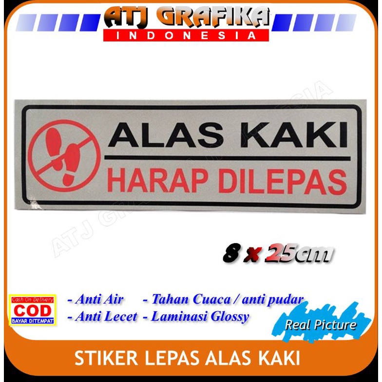 Jual Stiker Alas Kaki Harap Dilepas Sticker Kebersihan Lantai Sepatu