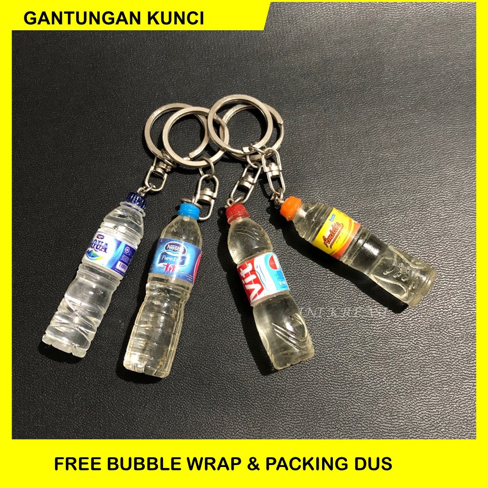 Jual Gantungan Kunci Ganci Miniatur Botol Air Mineral Shopee Indonesia