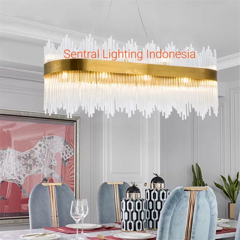 Jual Sl Lampu Gantung Hias Kristal Minimalis Modern Meja Makan