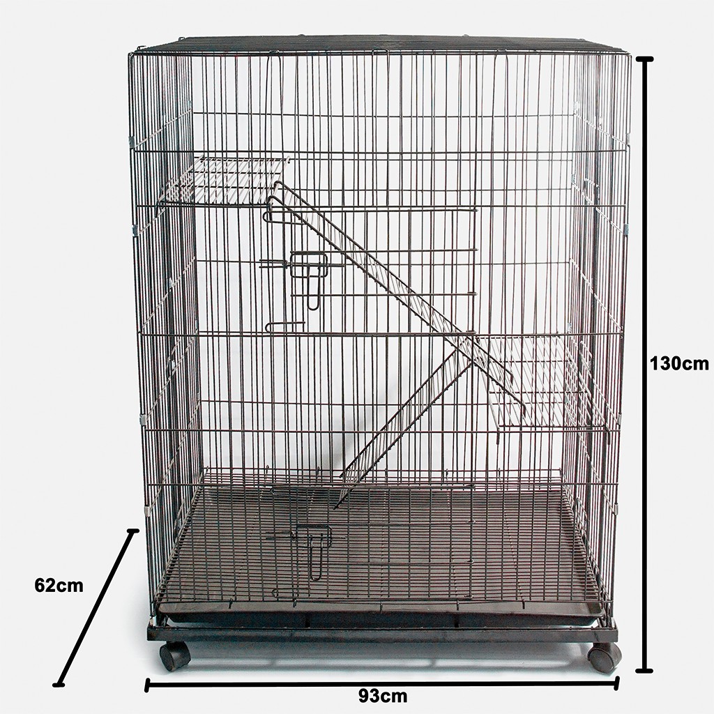 Jual Kandang Besi Lipat Tingkat Tebal Roda Ukuran Cm X Cm X