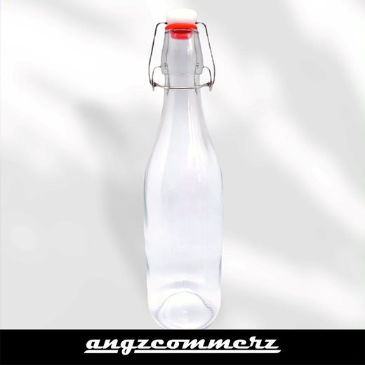 Jual Botol Kaca Kulkas Tutup Swing Snap Cap Gelas Bening Bottle