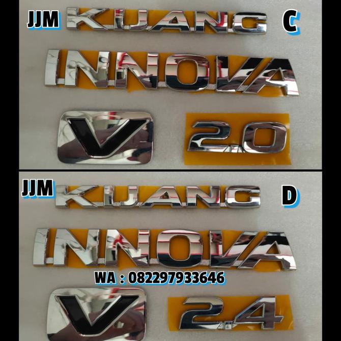 Jual Logo Emblem Tulisan Innova Reborn V Set Original Toyota V