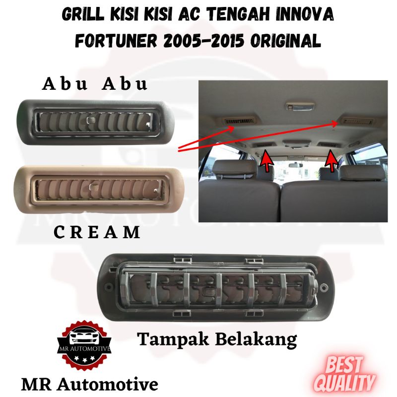 Jual Grill Kisi Kisi AC Tengah Plafon Innova 2005 2015 ORIGINAL