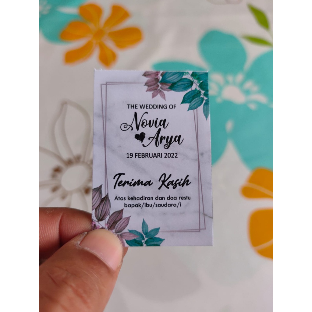 Jual Kartu Ucapan Terima Kasih Kartu Souvenir Hangtag Toko Thanks