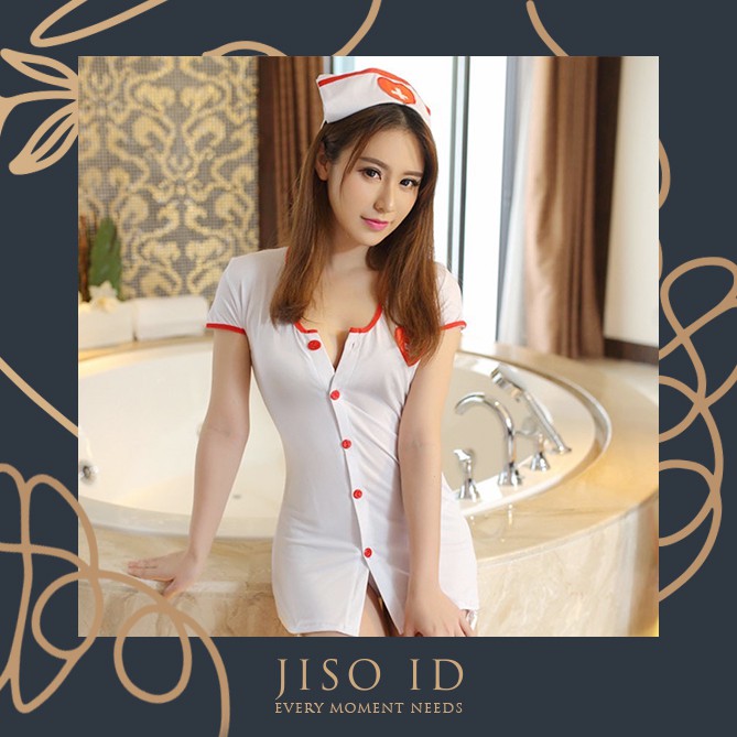 Jual Lingerie Suster Klinik Kostum Seragam Perawat Wanita Cosplay