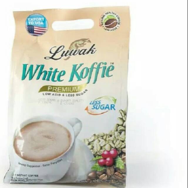 Jual LUWAK WHITE COFFEE PREMIUM LESS SUGAR 10 SACHET Shopee Indonesia