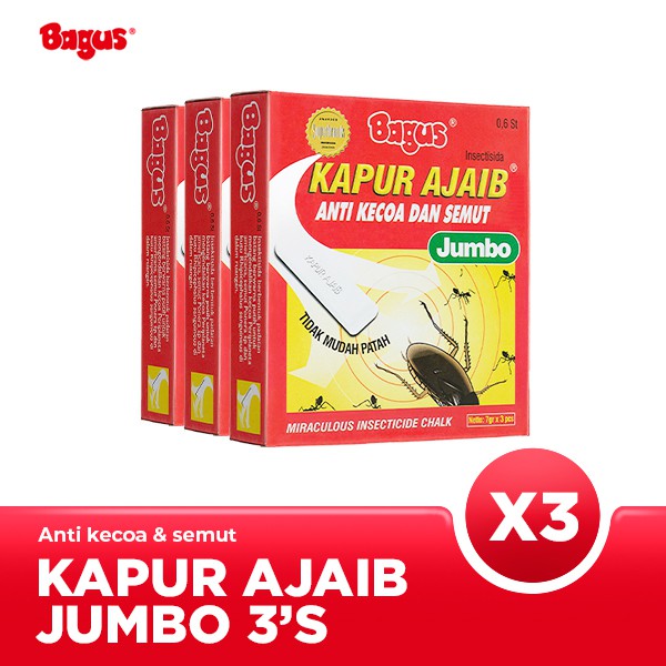 Jual Triple Pack Bagus Kapur Ajaib Jumbo 3 Packs 3 Pcs Pack Anti