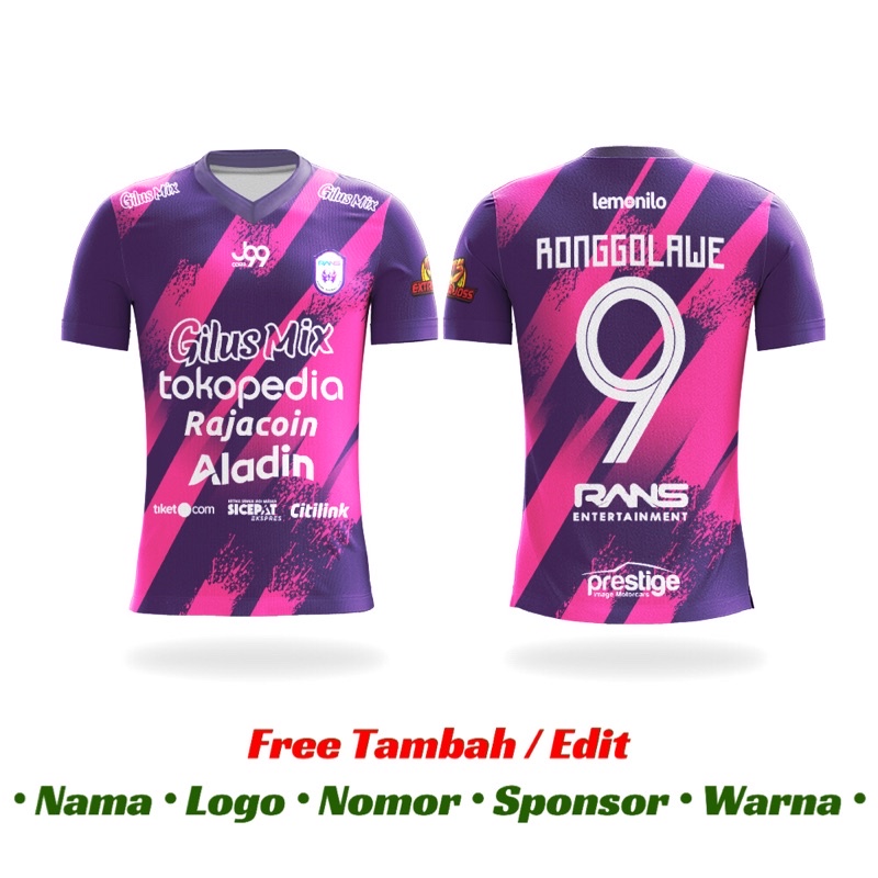 Jual Jersey Futsal Sepakbola Custom Baju Kaos Bola Custom Free Nama