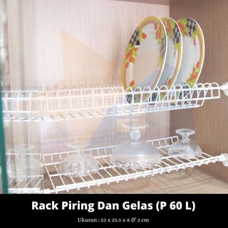 Jual Rack Piring Dan Gelas Modelline P 60 L Shopee Indonesia