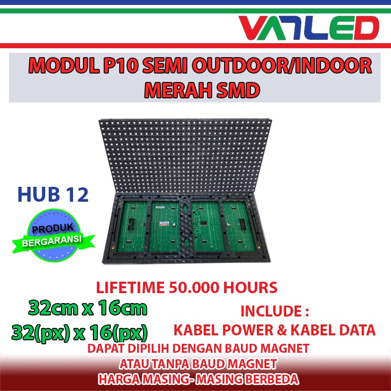 Jual Panel Modul Module Running Text Semi Outdoor Indoor P10 Warna