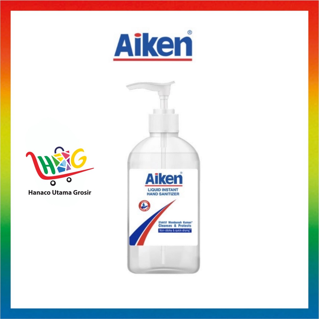 Jual Aiken Liquid Instant Hand Sanitizer 500 Ml Shopee Indonesia