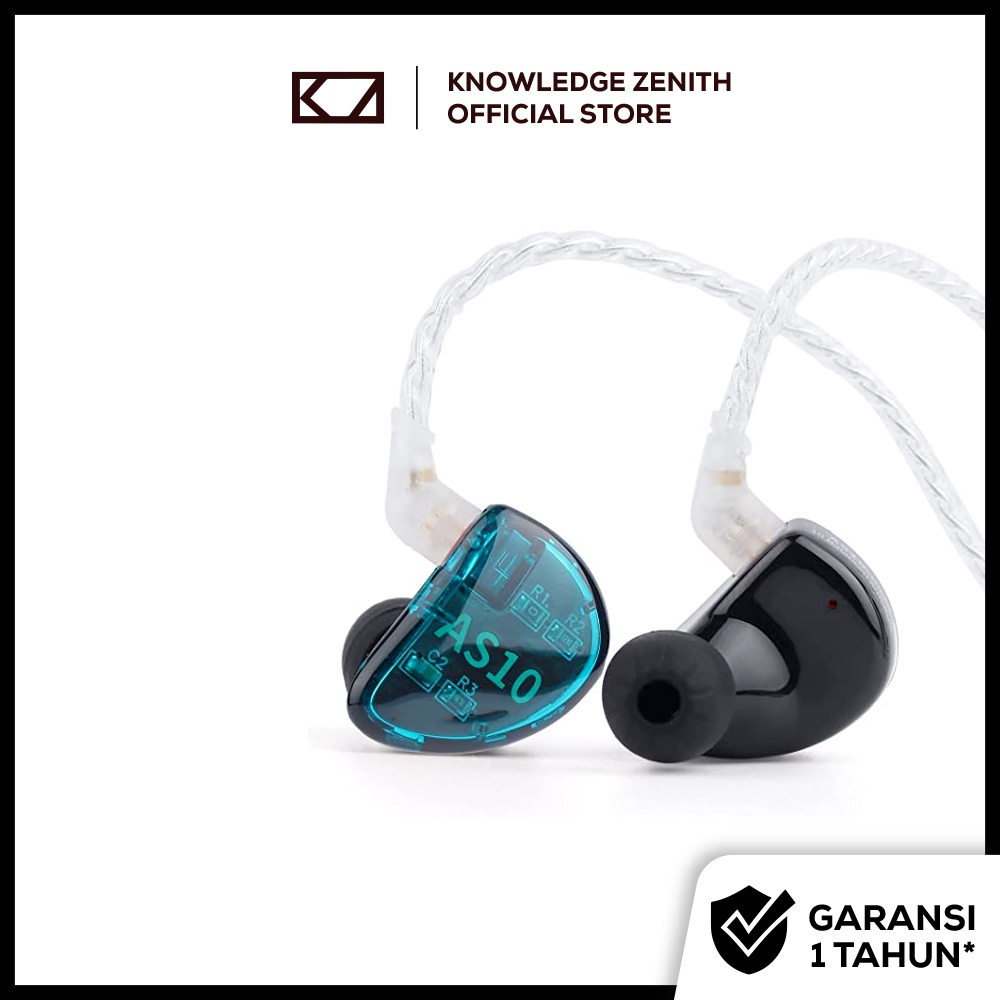 Jual Kz As With Mic Ba Balanced Armature Earphone Driver In Ear