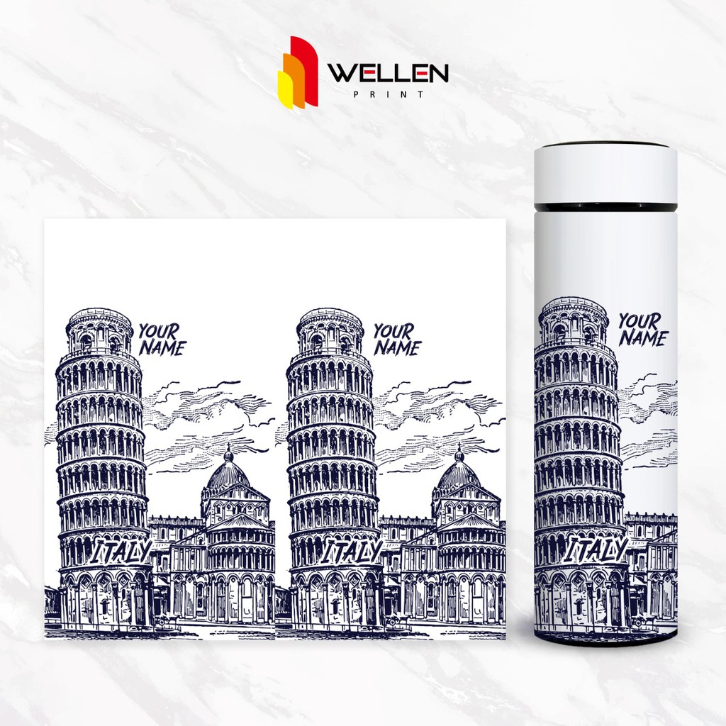 Jual WELLEN PRINT Tumbler Sakura Print UV Edisi Around The World