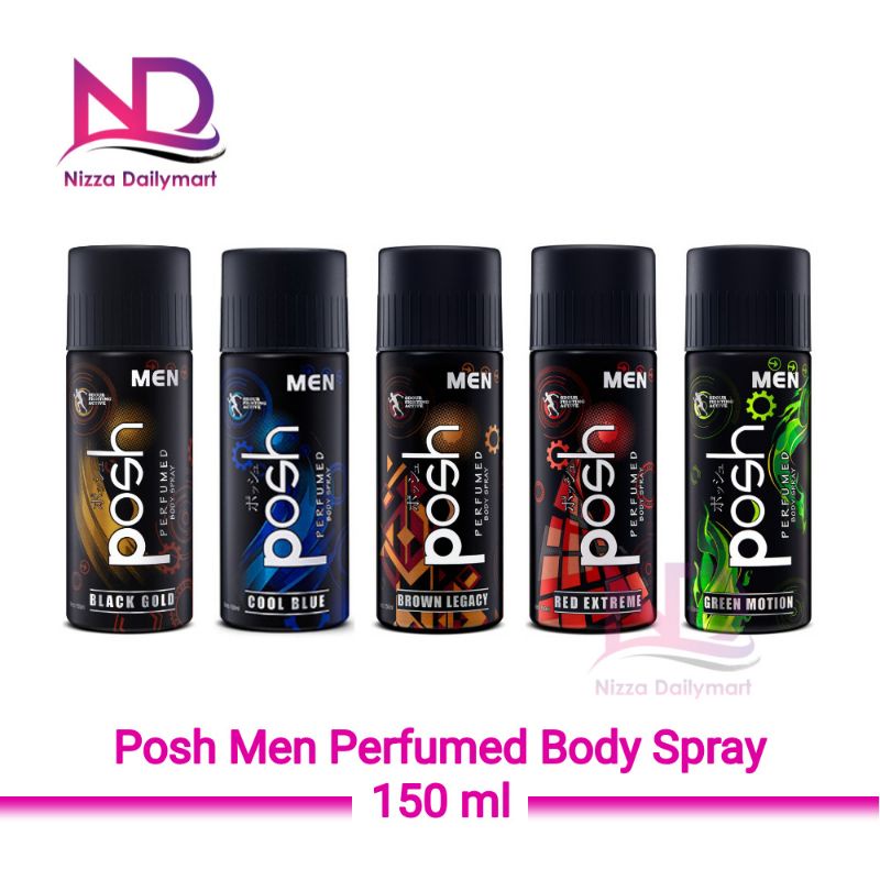 Jual Posh Men Perfumed Body Spray 150 Ml Shopee Indonesia