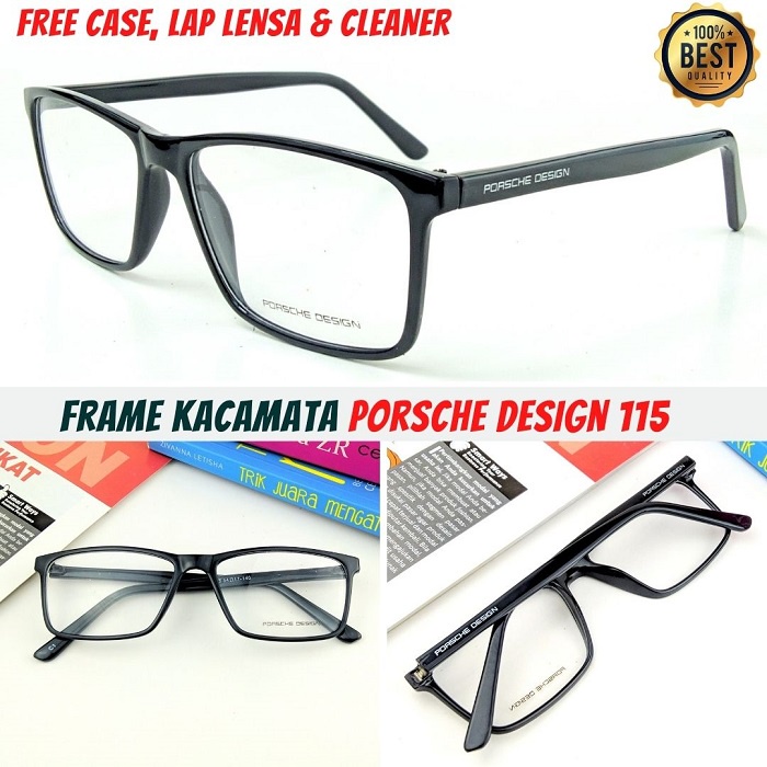 Jual Frame Kacamata Pria Wanita Model Porsche Design Square Bisa