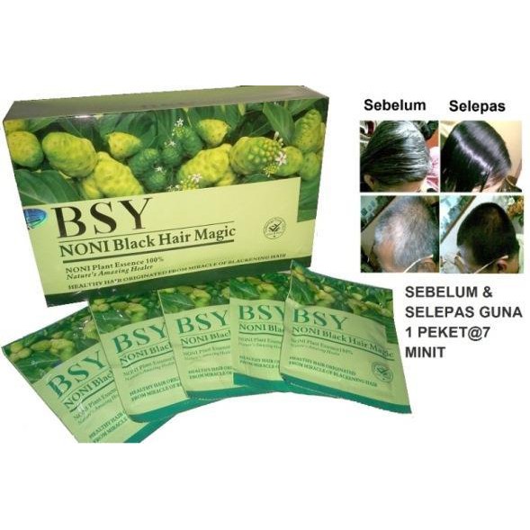 Jual Bsy Noni Black Hair Magic Shampo Original Bpom Per Box Isi Pcs