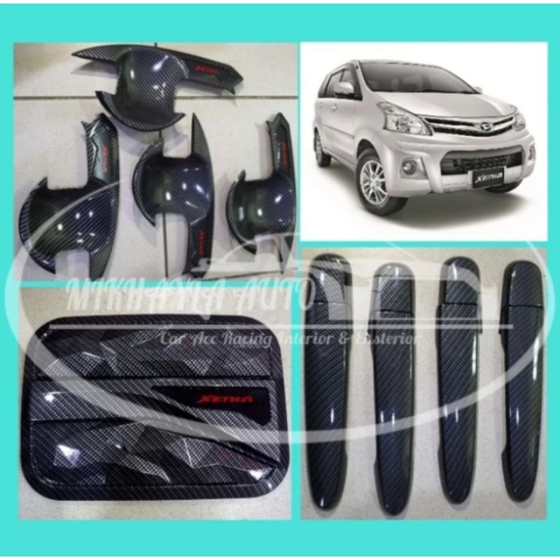 Jual Paket Handle Outer Tank Cover Carbon All New Xenia