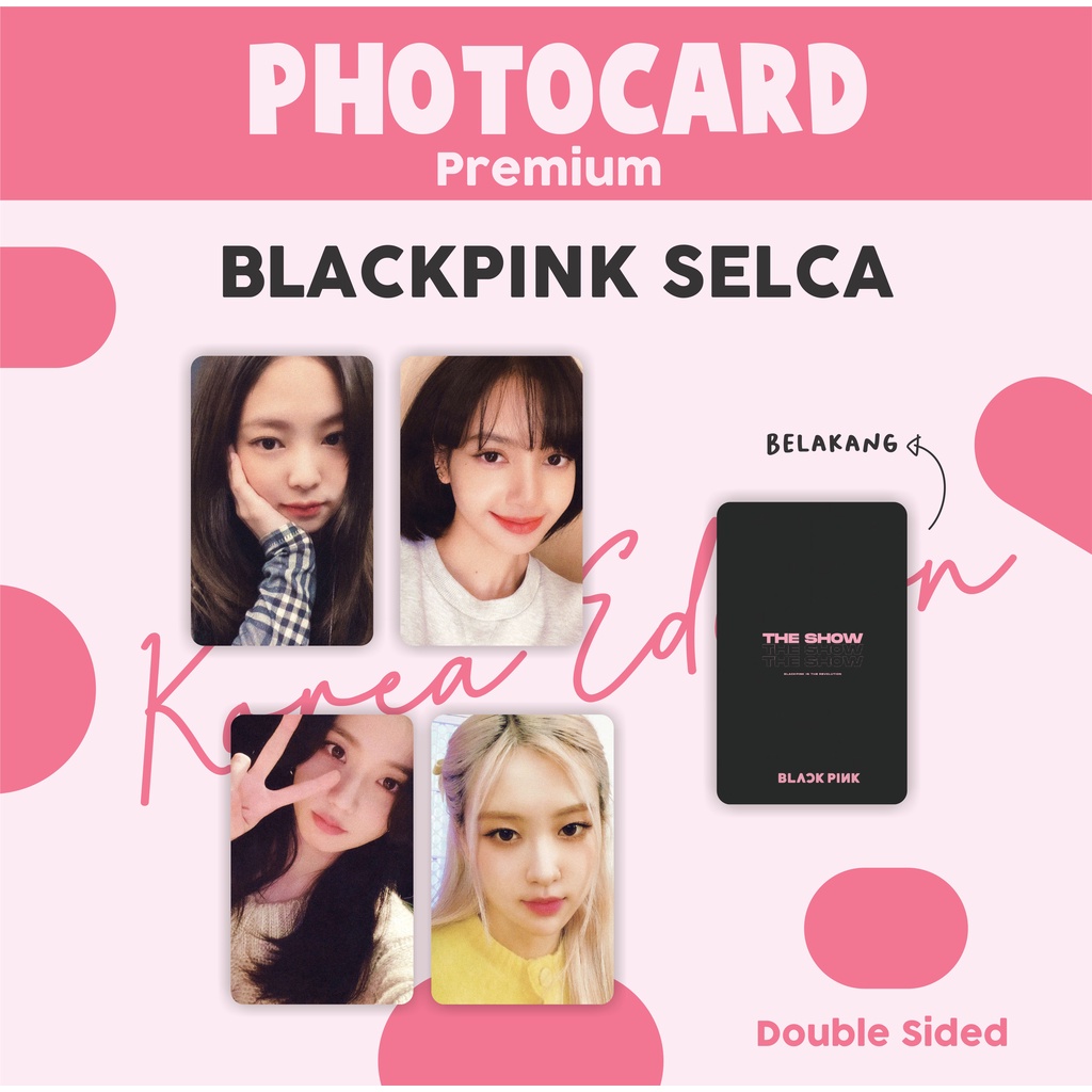 Jual Photocard Premium Blackpink Selca Photobook Collection Unofficial