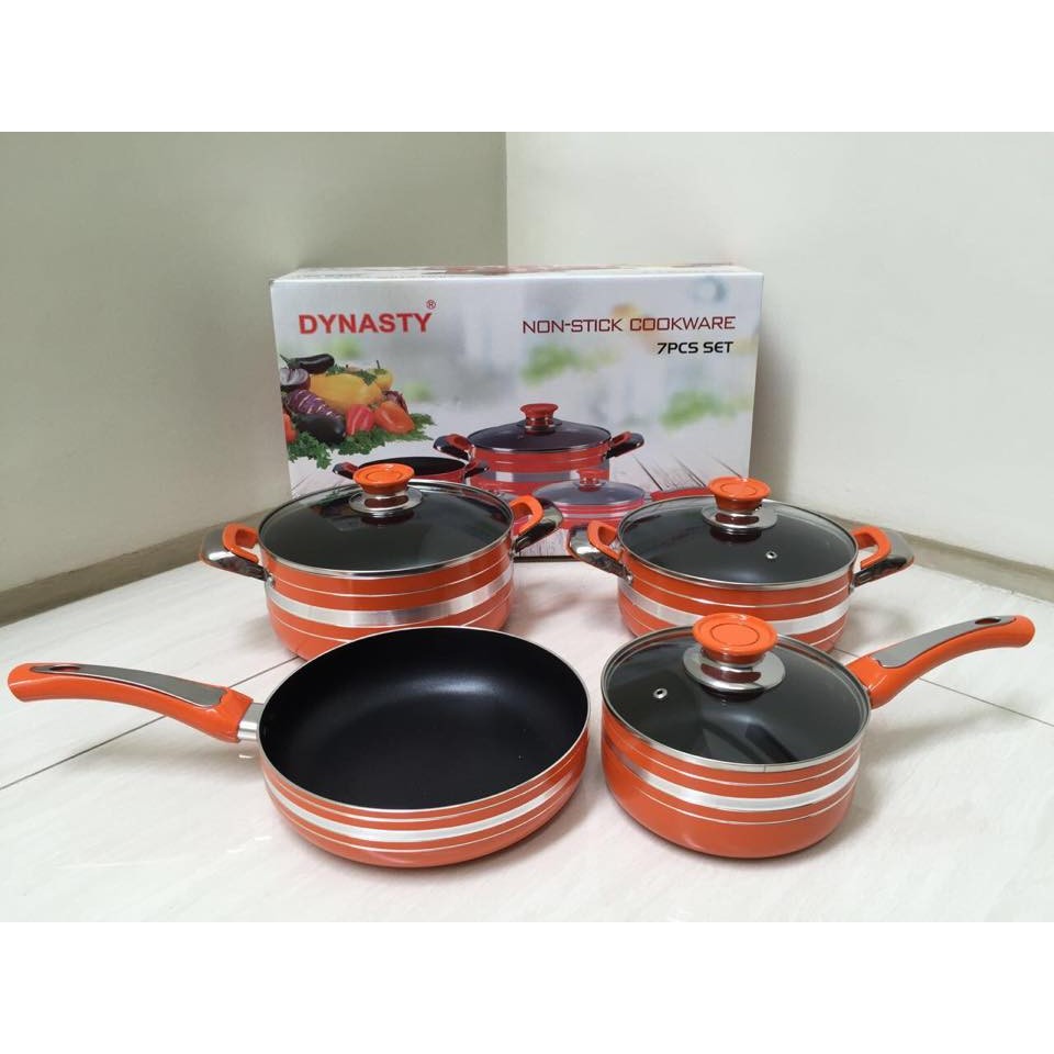 Jual Dynasty Panci Set Orange Color Shopee Indonesia