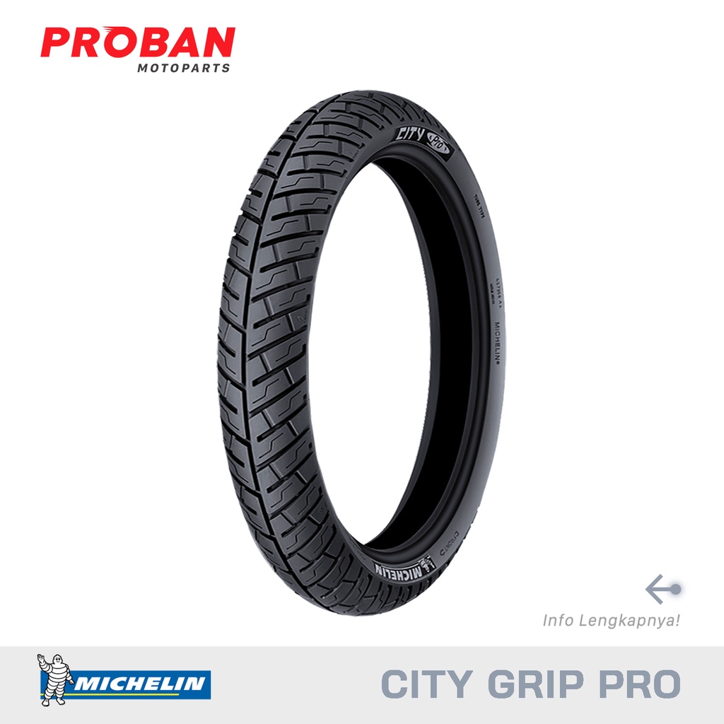 Jual MICHELIN TL CITY GRIP PRO 80 90 Ring 14 Ban Motor Tubeless